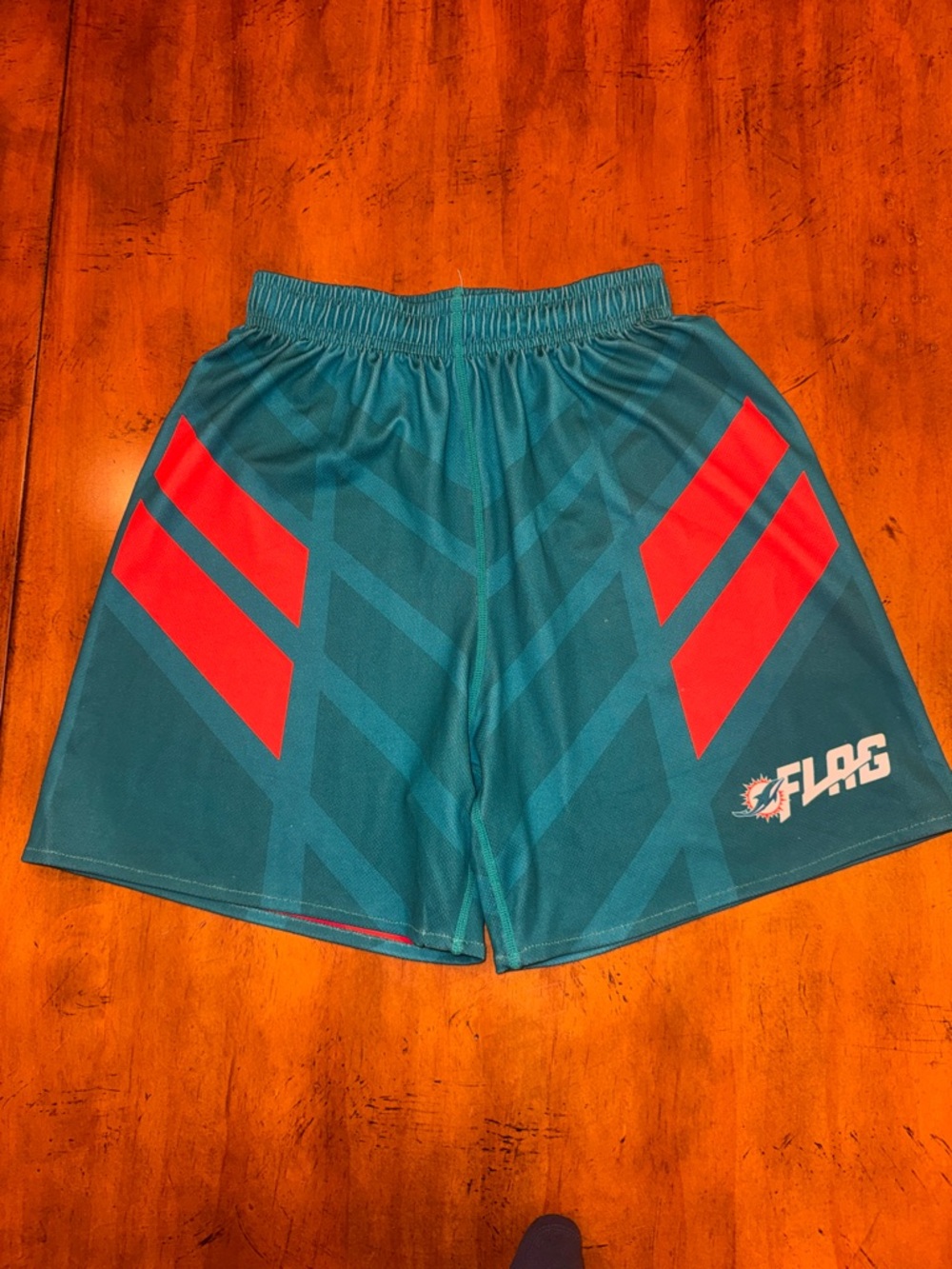 NFL FLAG Flex Reversible Shorts - Miami Dolphins / Youth M